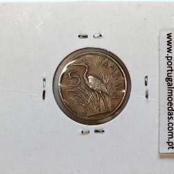 Malawi 5 Tambala 1971 Cupro Níquel, (MBC), World Coins Malawi KM 9