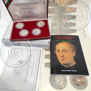 III Série dos descobrimentos em Prata PROOF 1991-92, 4 moedas 200$00 Prata 925%, "A Descoberta da América", World Coins KM PS14