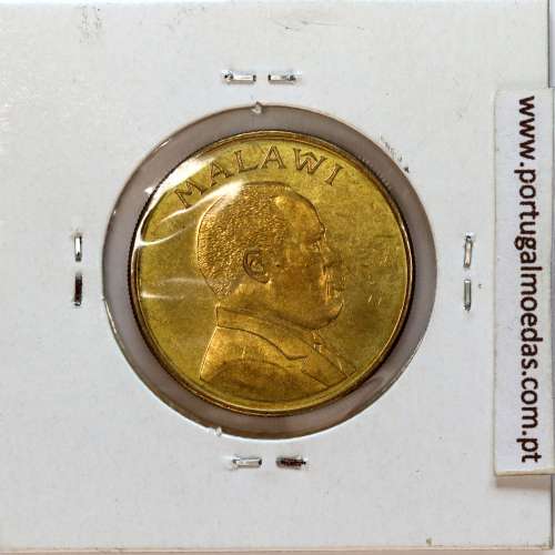 Malawi 1 Kwacha 1996 Aço latão, (UNC), World Coins Malawi KM 28