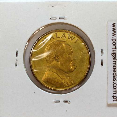 Malawi 1 Kwacha 1996 Aço Latão, (Sob), World Coins Malawi KM 28