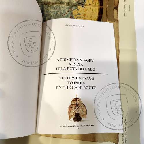 IX Série dos descobrimentos Prata PROOF ano 1998, "Vasco da Gama e o Caminho Marítimo para a Índia", World Coins Portugal KMPS37