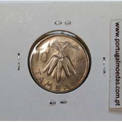 Malawi 10 Tambala 1971 Cupro Níquel, (Sob), World Coins Malawi KM 10