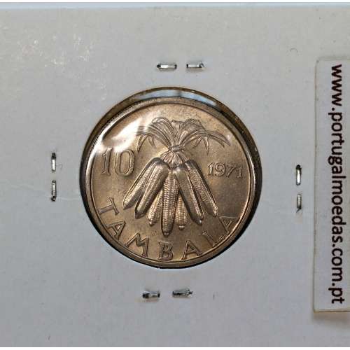 Malawi 10 Tambala 1971 Cupro Níquel, (Sob), World Coins Malawi KM 10