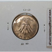 Malawi 10 Tambala 1971 Cupro Níquel, (Sob), World Coins Malawi KM 10