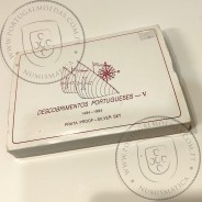 V Série dos descobrimentos em Prata PROOF 1994, 4 moedas 200$00 Prata 925%, "A Partilha do Mundo", World Coins Portugal KM PS20
