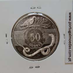 São Tomé and Príncipe, 50 Dobras 1990 Copper-nickel clad steel, F.A.O., (UNC), World Coins Saint Thomas & Prince KM 52