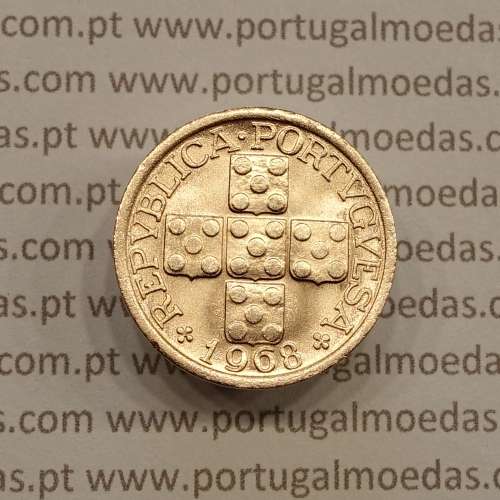 Portugal, bronze coin of 10 centavos 1968 Portuguese Republic, X centavos 1968 Bronze, (AU/UNC), World Coins Portugal KM 583
