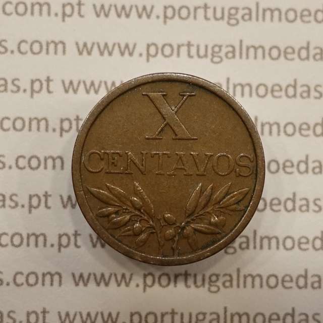 MOEDA DE DEZ CENTAVOS (X CENTAVOS) BRONZE 1968 MBC+