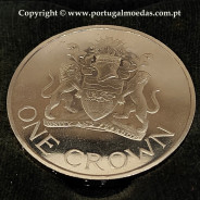 Malawi, One Crown 1966 Republic Day Commemorative Cupronickel, in original case, (PROOF), World Coins Malawi KM 5