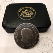 Malawi, One Crown 1966 Republic Day Commemorative Cupronickel, in original case, (PROOF), World Coins Malawi KM 5