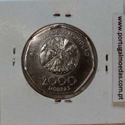 São Tomé e Príncipe, 2000 Dobras 1997 Aço-Cromado, F.A.O. ,(Soberba), World Coins Saint Thomas & Prince KM 91
