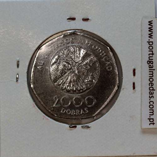 São Tomé e Príncipe, 2000 Dobras 1997 Aço-Cromado, F.A.O. ,(Soberba), World Coins Saint Thomas & Prince KM 91