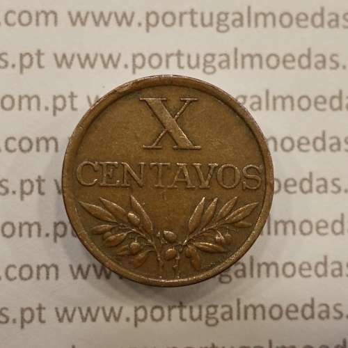 MOEDA DE DEZ CENTAVOS (X CENTAVOS) BRONZE 1969 MBC+