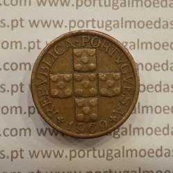 MOEDA DE DEZ CENTAVOS (X CENTAVOS) BRONZE 1969 MBC+