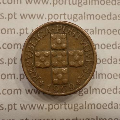 MOEDA DE DEZ CENTAVOS (X CENTAVOS) BRONZE 1969 MBC+