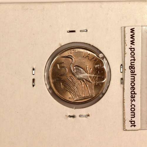 Malawi 5 Tambala 1971 Cupro Níquel, (Soberba), World Coins Malawi KM 9