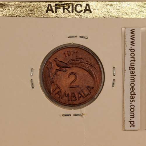 Malawi 2 Tambala 1971 Bronze, (MBC), World Coins Malawi KM 8