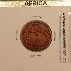 Malawi 2 Tambala 1971 Bronze, (MBC), World Coins Malawi KM 8