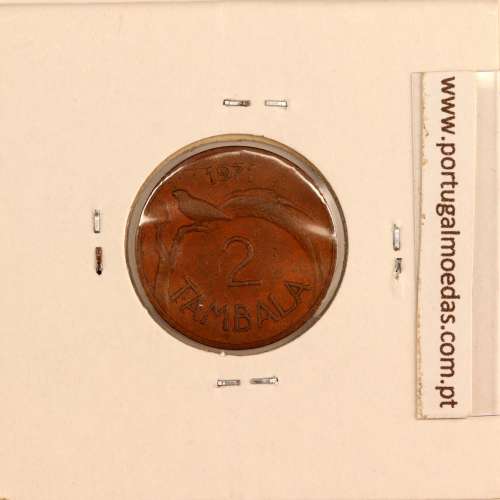 Malawi 2 Tambala 1971 Bronze, (MBC), World Coins Malawi KM 8