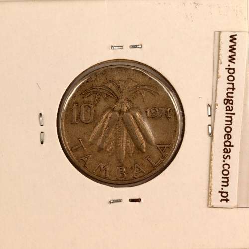 Malawi 10 Tambala 1971 Cupro Níquel, (MBC), World Coins Malawi KM 10