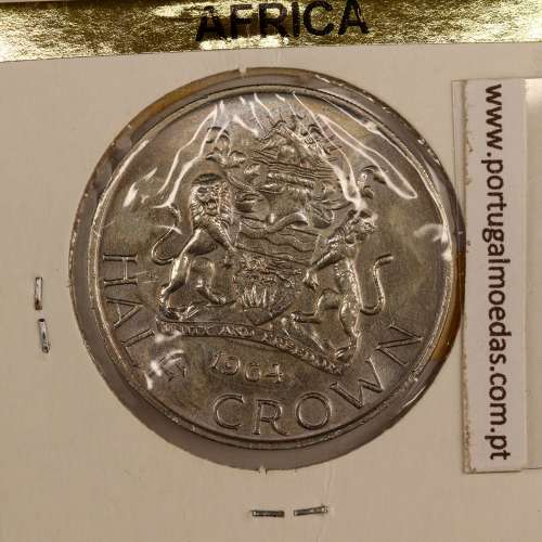 Malawi 1/2 Crown 1964 Copper nickel, (XF), World Coins Malawi KM 4