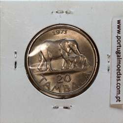 Malawi 20 Tambala 1971 Cupro Níquel, (Soberba), World Coins Malawi KM 11