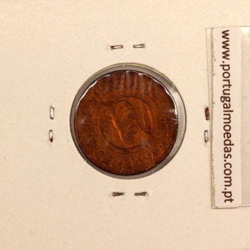 Serra Leoa 1/2 cent. 1964 Bronze, (Bela), World Coins Sierra Leone KM 16
