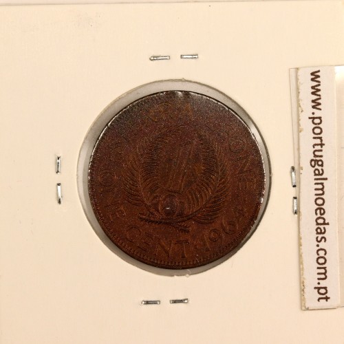 Serra Leoa 1 cent. 1964 Bronze, (MBC), World Coins Sierra Leone KM 17