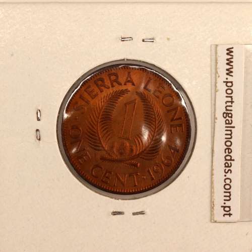 Sierra Leone, 1 cent 1964 Bronze, (XF), World Coins Sierra Leone KM 17