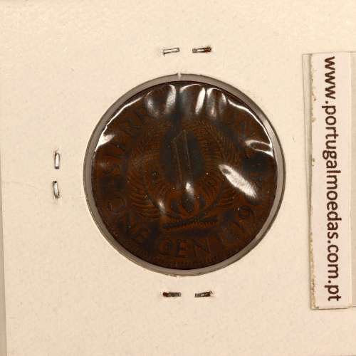 Serra Leoa 1 cent. 1964 Bronze, (MBC), World Coins Sierra Leone KM 17