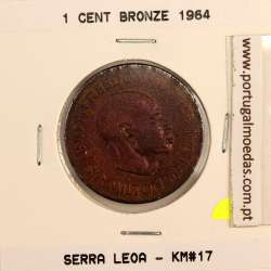Sierra Leone, 1 cent 1964 Bronze, (VF), World Coins Sierra Leone KM 17