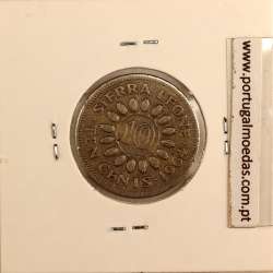 Sierra Leone 10 cents 1964 Copper Nickel, (VF), World Coins Sierra Leone KM 19