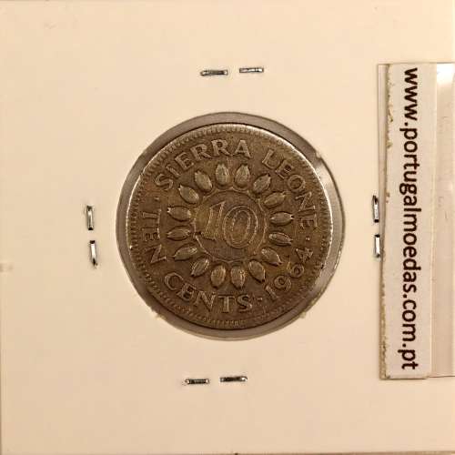 Sierra Leone 10 cents 1964 Copper Nickel, (VF), World Coins Sierra Leone KM 19