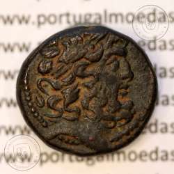 Ancient GreeK coin, Seleukis and Pieria, Antioch, circa 63-40 BC. Æ Tetrachalkon, Legend: ΑΝΤΙΟΧΕΩΝ ΤΗΣ / ΜΗΤΡΟΠΟΛΕΩΣ