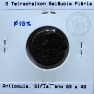 Ancient GreeK coin, Seleukis and Pieria, Antioch, circa 63-40 BC. Æ Tetrachalkon, Legend: ΑΝΤΙΟΧΕΩΝ ΤΗΣ / ΜΗΤΡΟΠΟΛΕΩΣ