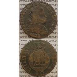 MOEDA PATACO (40 RÉIS) BRONZE 1822 (BC) LEGENDA JUNTA/CRUZ IRRADIADA