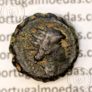 Reino da Selêucida ANTIOCHUS IV EPIPHANES ano 175-164 a.C., Æ Hemichalque serratus, Ake (Israel), legenda BAΣIΛEΩΣ ANTIOXOY