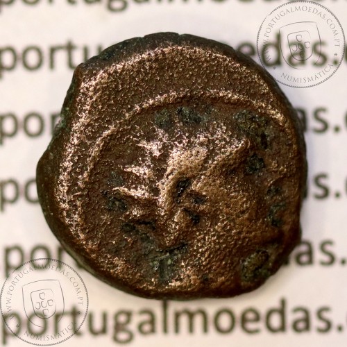 Reino da Selêucida ANTIOCHUS IV EPIPHANES ano 175-164 a.C., Æ 16 Chalkon, Tigre (Iraque), legenda BAΣIΛEΩΣ ANTIOXOY, Sear 6990