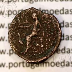 Reino da Selêucida ANTIOCHUS IV EPIPHANES ano 175-164 a.C., Æ 16 Chalkon, Tigre (Iraque), legenda BAΣIΛEΩΣ ANTIOXOY, Sear 6990