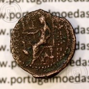 Ancient greeK coin, Antiochos IV Epiphanes. 175-164 BC. AE16 Chalkon, Seleukeia on the Tigris mint. Legend: BAΣIΛEΩΣ ANTIOXOY.