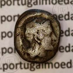 Ancient greeK  coin, Taras, Calabria, 380-325 BC., Silver Diobol, (Sear 351, BCM 371, Vlasto. 1263- 1319)
