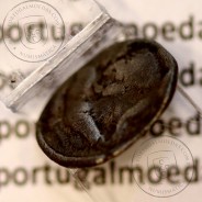 Moeda Grega Diobole prata de Taras (Tarentum) Calábria, ano 380-325 a.C., Anepígrafa.  Vlasto. 1263- 1319, Sear 351, BCM 371