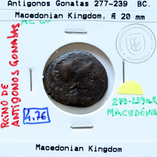 Reino da Macedônia Æ 20, Antigonos Gonatas 277-239 a.C., Sear 6786