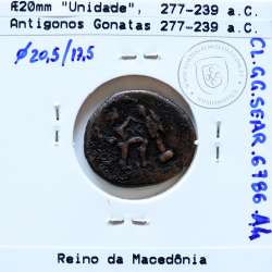 Reino da Macedônia Æ 20, Antigonos Gonatas 277-239 a.C., Sear 6786