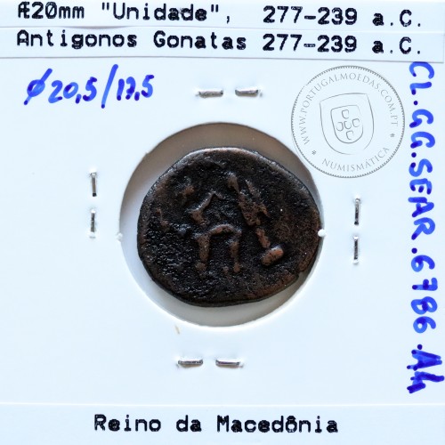 Reino da Macedônia Æ 20, Antigonos Gonatas 277-239 a.C., Sear 6786