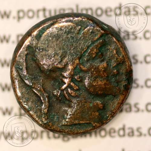 Pontos, Amisos, reino de Mithradates VI, ano 120-63 a.C., Æ19 (Unidade), Pontos ( atual Samsun na Turquia), legenda: AMI-ΣOY IB