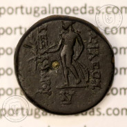Alexandre I Balas, ano 152-145 a.C., Æ 19, Reino Selêucida, Antioquia Orontes, legenda: BAΣIΛEΩΣ AΛEΞANΔΡOY