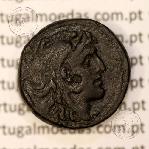 Ancient greeK coin, Alexander I Balas, Seleucid Kingdom, AE 19mm. 152-145 BC., Orontes mint. Legend: BAΣIΛEΩΣ AΛEXANΔΡOY.