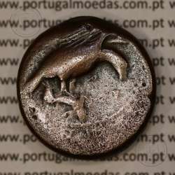 Moeda da Grécia antiga, Sicília, Akragas, Æ 27 Hemilitron, ano 420-406 a.C., (Calciati 11) Moeda da Grécia antiga, Sicília, Akragas, Æ 27 Hemilitron, ano 420-406 a.C., (Calciati 11)
