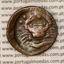 Moeda da Grécia antiga, Sicília, Akragas, Æ 27 Hemilitron, ano 420-406 a.C., (Calciati 11) Moeda da Grécia antiga, Sicília, Akragas, Æ 27 Hemilitron, ano 420-406 a.C., (Calciati 11)